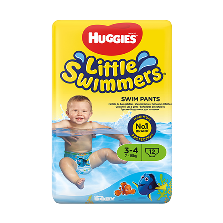 Pieluchy do pływania HUGGIES Little Swimmers size 3-4 -12szt